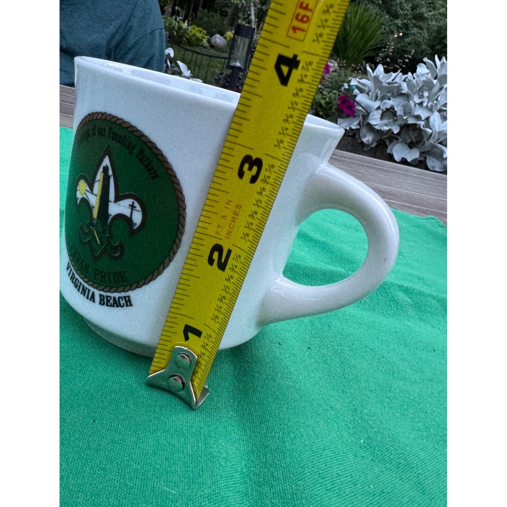 Boy Scouts Virginia Beach Founding Fathers Lighthouse Ceramic Coffee Mug White - Picture 6 of 6
